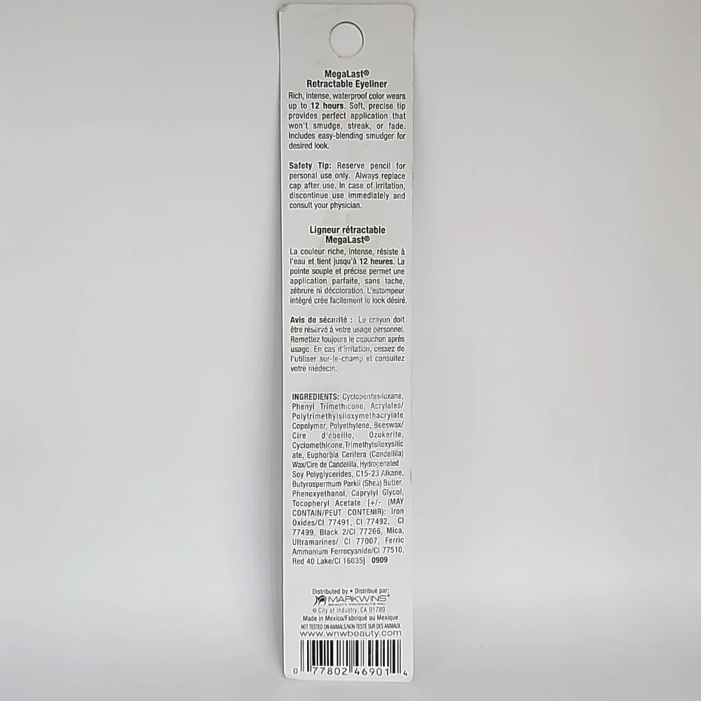 Wet N Wild MegaLast Retractable Eyeliner - Blackest Black